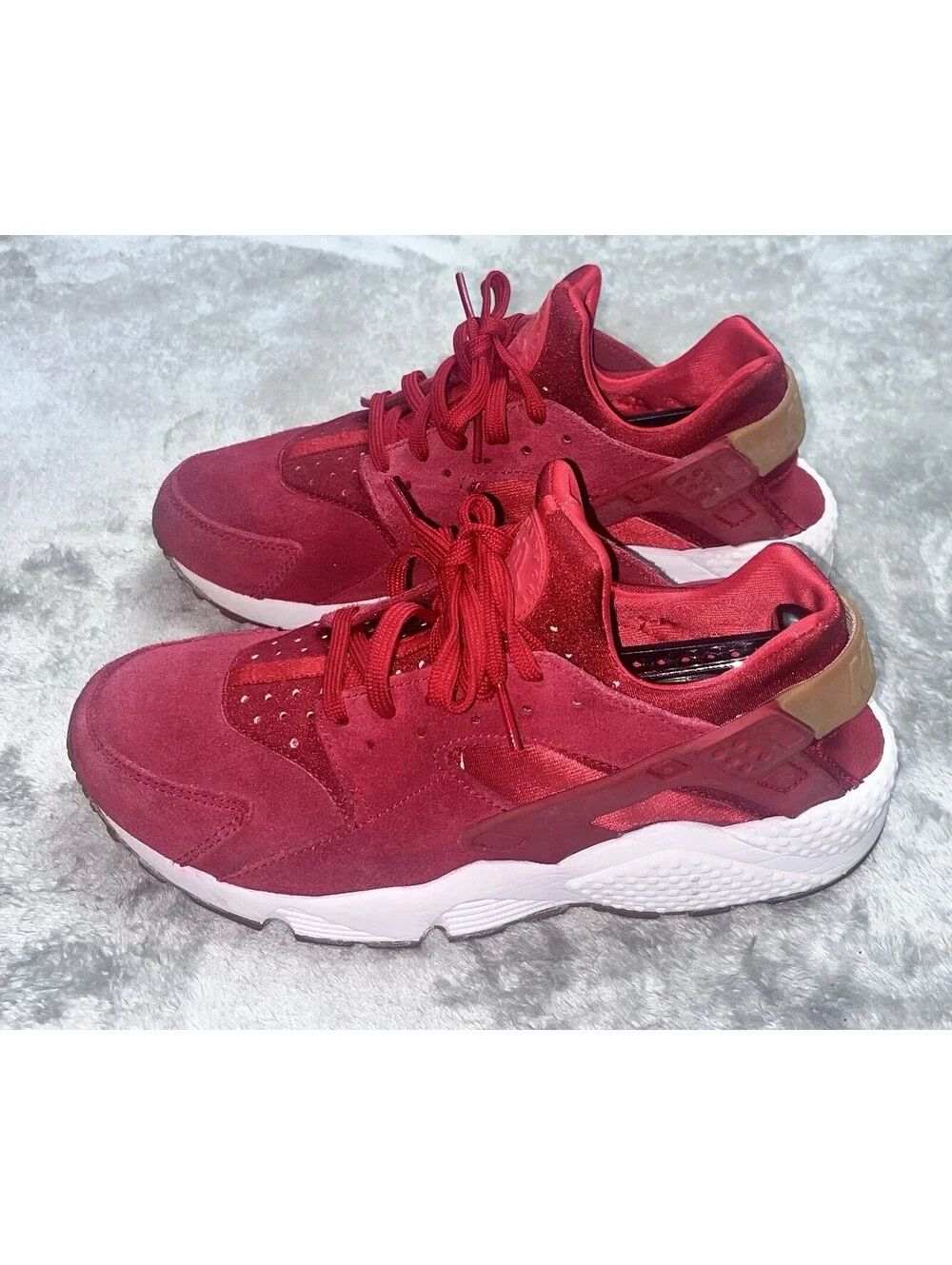 Nike Air Huarache Run SD University Red Gum Sole AA0524-601 Mens 9.5